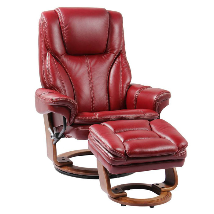 Latitude Run® Nardone 34'' Wide Manual Swivel Ergonomic Recliner with
